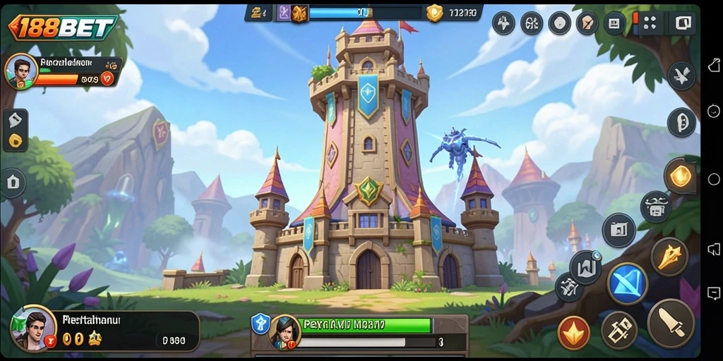 Tangkapan layar menunjukkan aksi seru Tower Defense di 188BET.