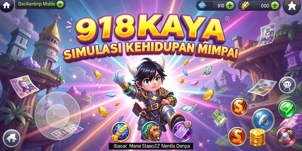 Screenshot dari gameplay 918KAYA menampilkan interaksi sosial yang dinamis.
