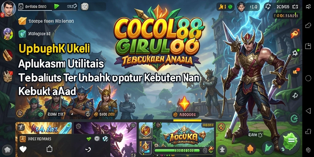 Tampilan menarik aplikasi COCOL88 dengan fitur lengkap.