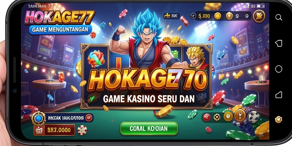 Tampilan seru gameplay HOKAGE77 yang mendebarkan.