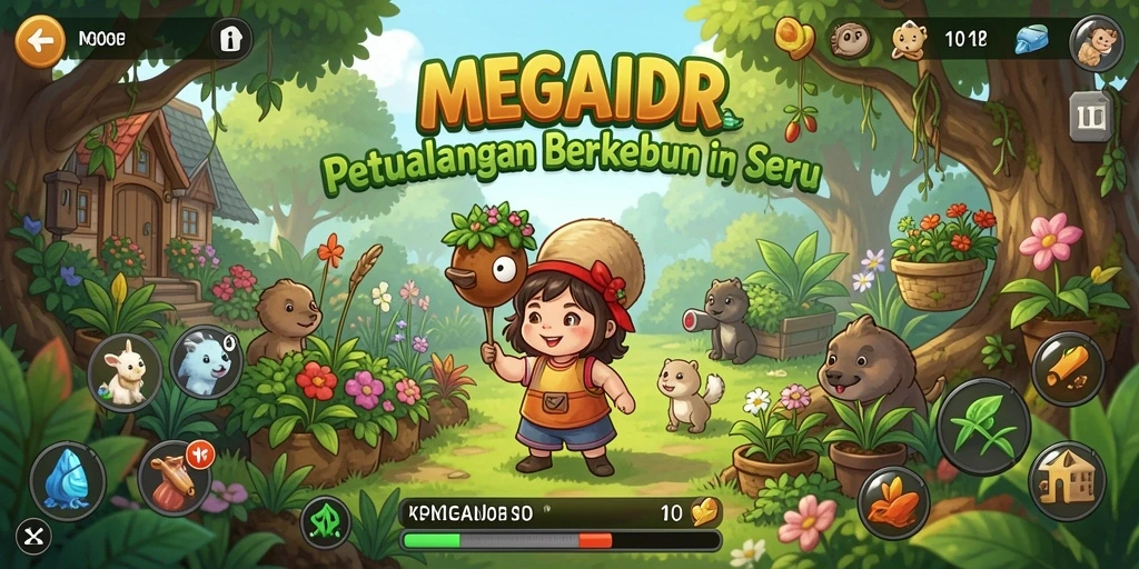 Gameplay menarik dari MEGAIDR menunjukkan petualangan pertanian yang seru.