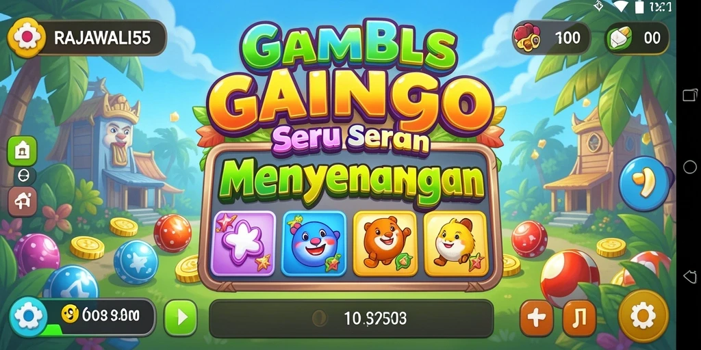 Screenshot gameplay RAJAWALI55 menampilkan keseruan permainan Bingo.