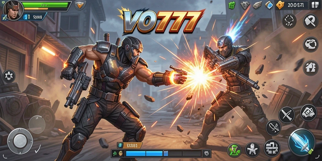 Screenshot gameplay VO777 menampilkan pertarungan yang mendebarkan dan grafis yang memukau.